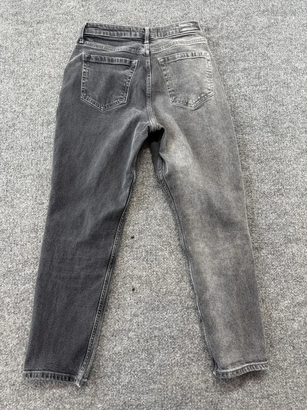 Hollister Jeans Juniors 5R Gray Charcoal Wash Curvy High Rise Mom Denim Pants